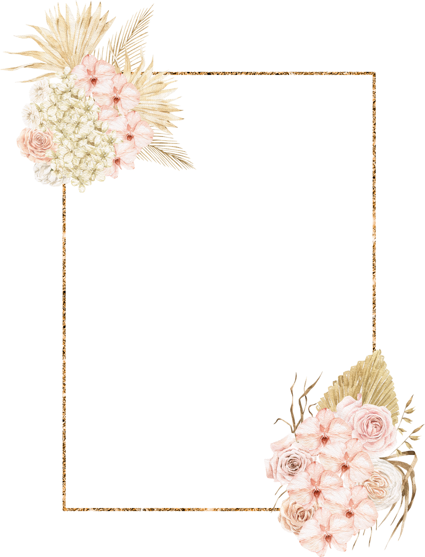 Frame with Flowers
